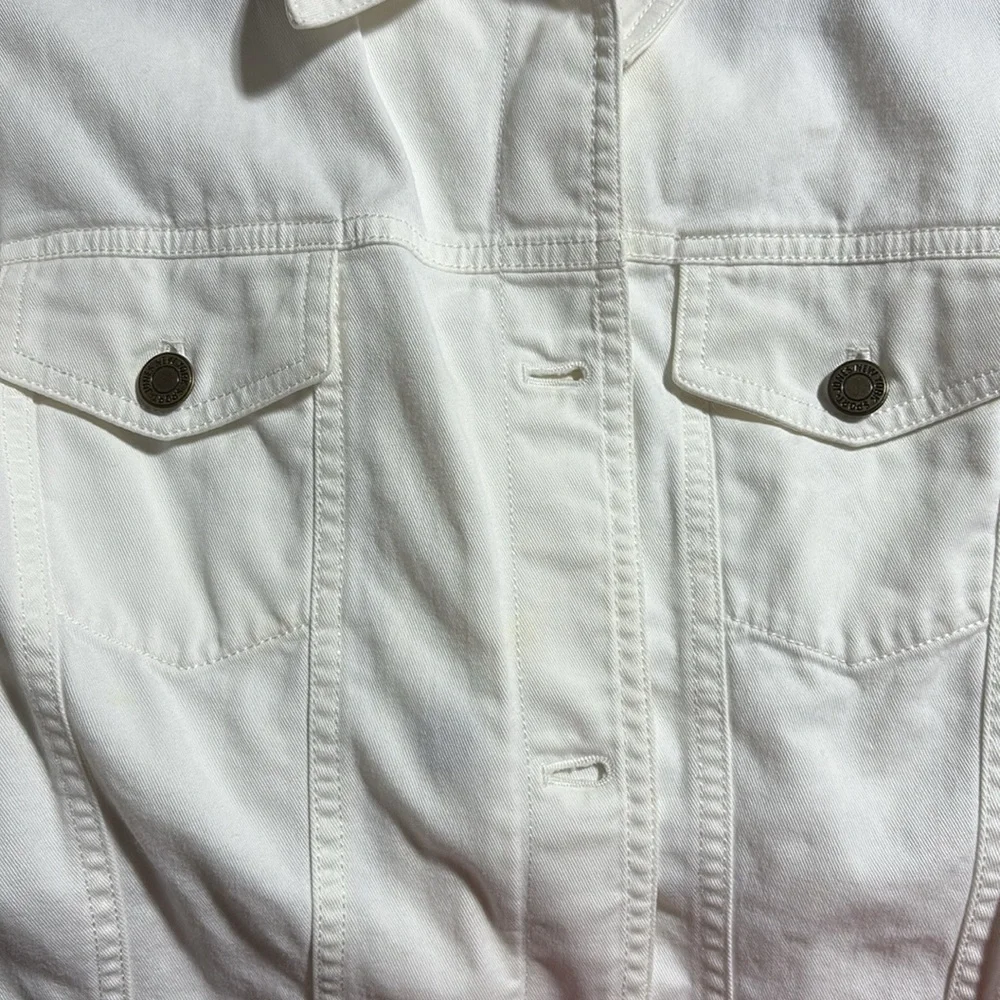 Jones New York White Denim Jacket - Picture 3 of 3